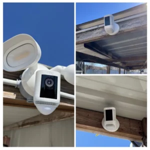 installation for 24/7 perimeter monitoring in The Woodlands, Texas